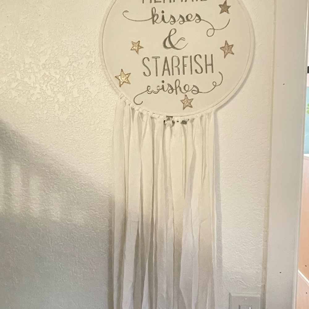 Pottery Barn Kids Mermaid Hanging Wall Art HTF